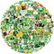 105 PCS St Patricks Day Stickers, Vinyl Waterproof Shamrock Stickers Irish Day Decals